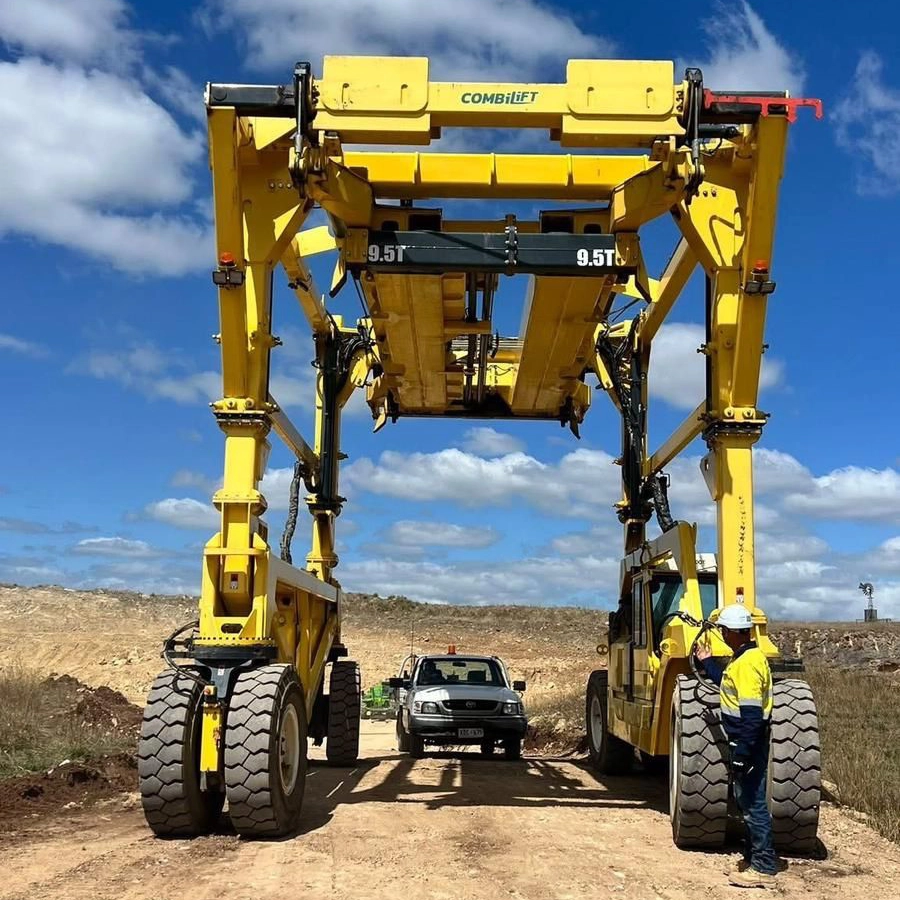 BESS Battery carrier onsite in South Australia